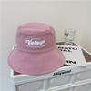 Style Hat Versatile Letter Embroidery Womens Sunshade Hatscaps Fisherman