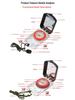 Multi-Functional Luminous Card Compass with Light for Outdoor Adventure and Navigation.
