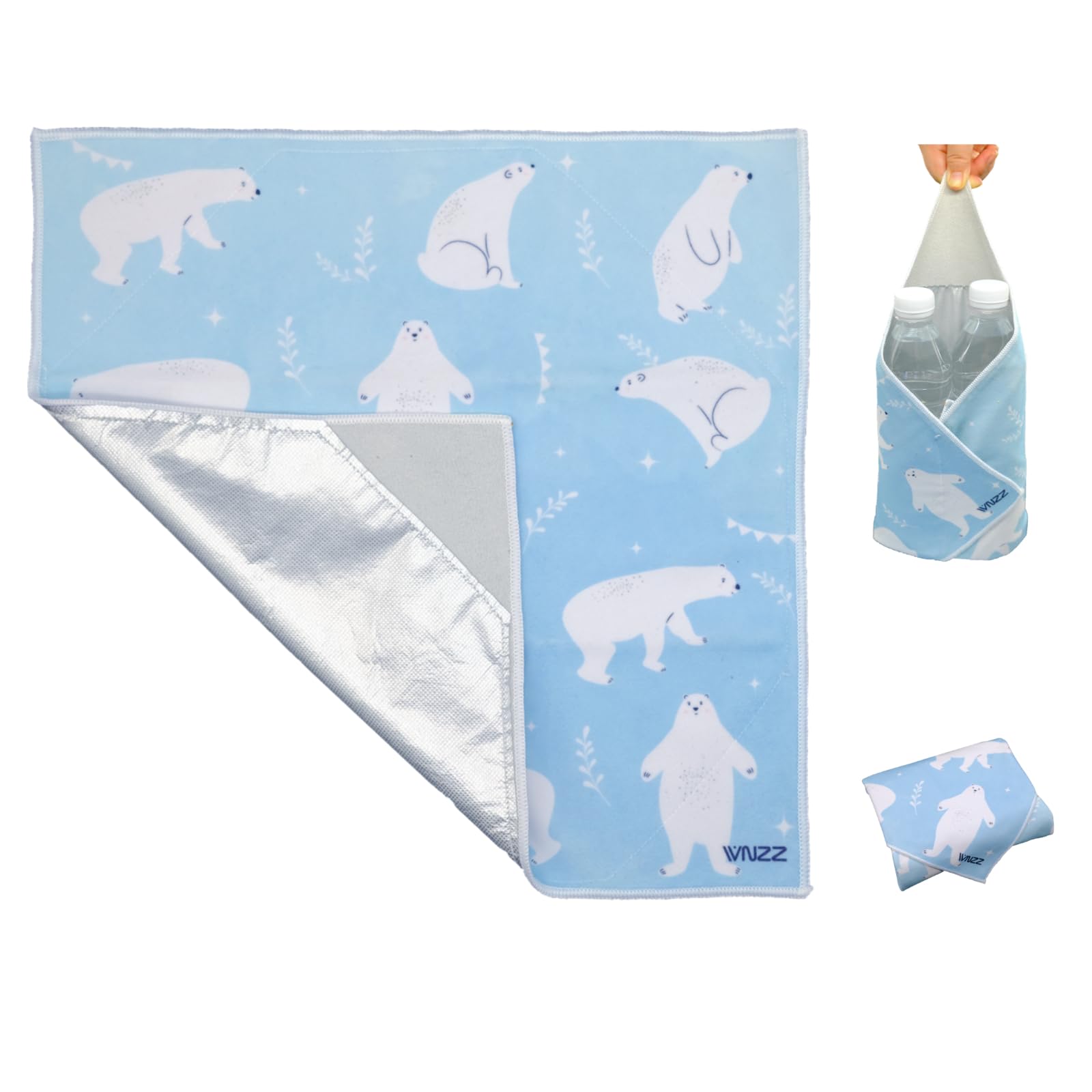 

Furoshiki Lunch Insulated Lunch Just Wrap It Up to Keep Your Lunch Box Hot or Also Great for or Storing and Other Everyday 35cm Wide x 35cm Polar Bear