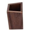 Wooden Pen Holder Geometry Design Large Capacity Sturdy Durable Wood Widely Used Portable Pencil Holder 25-26