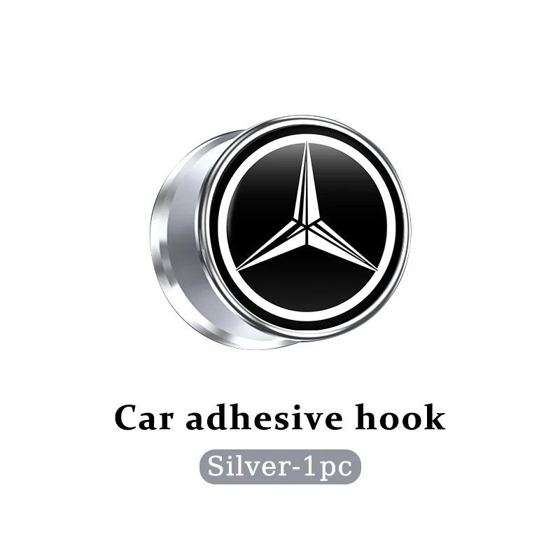 

GLC GLB Car Hook Self Adhesive Invisible USB Cable Key Storage Accessory For Mercedes Benz AMG A C E S G Class W201 W210 W108 W