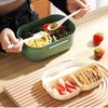Simpatica scatola per il pranzo per bambini scomparti Microwae Bento Lunchbox Bambini Kid Scuola campeggio esterno Picnic Contenitore per alimenti portatile