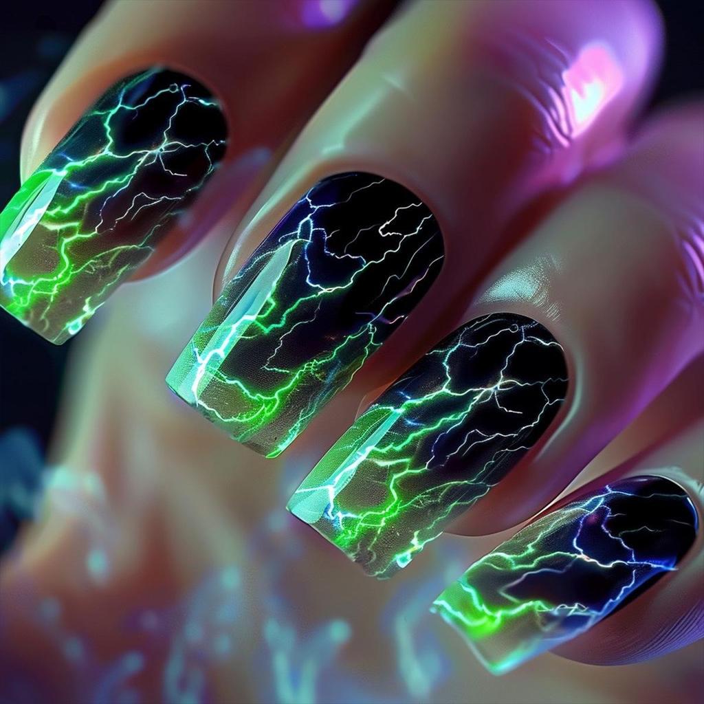 Pegatinas Desmontables para Uñas Estilo Europeo y Americano - Uñas Postizas Simples y Llevables