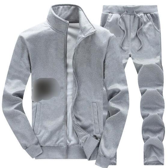 2021 Men's Cross-border Sports Casual Autumn Long Sleeve Stand-up Collar Two-Piece Set