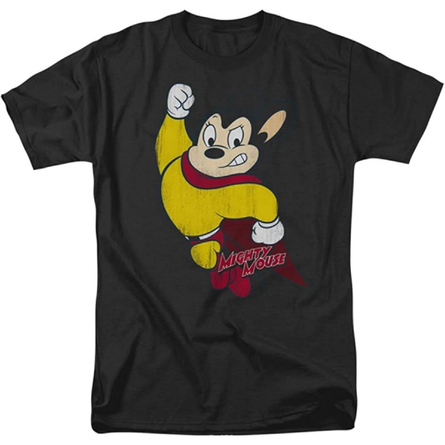 NOTEE Мужская футболка Герой Винтажный стиль Мультяшный Взрослый Черный S