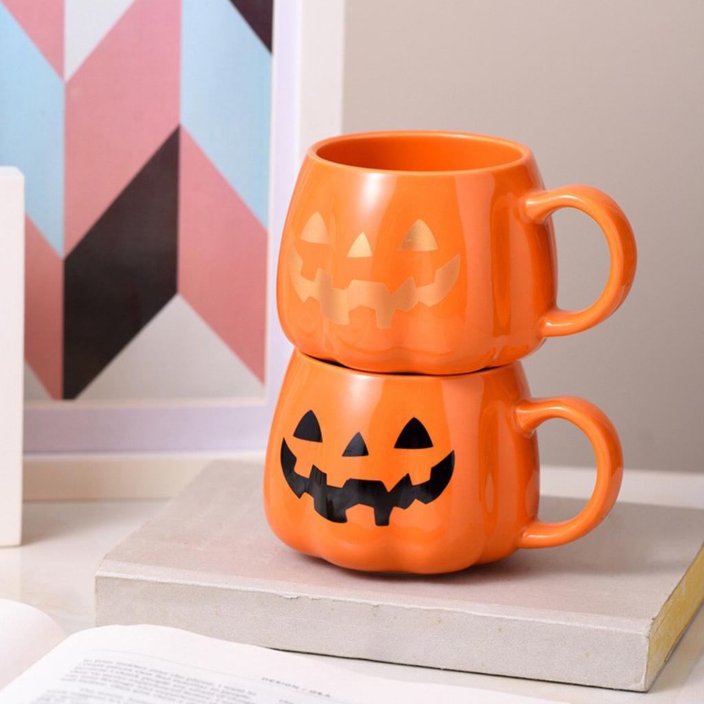 Creative Halloween Cushaw  Cute Mug Hand-painted Suitable For Halloween Party Scene Decoration