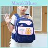 Kids Capybara Cartoon Lightweight Kindergarten Backpack For Student School Days