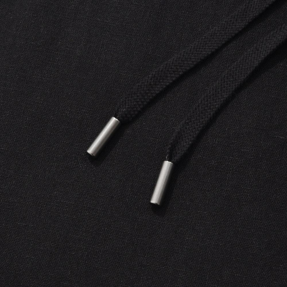 COVERNAT Linen Elastic Waist Easy Pants Black