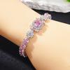 Flower Purple Light Luxury Jewelry Girlfriend Gift Natural Amethyst Zircon Women'S Bracelet