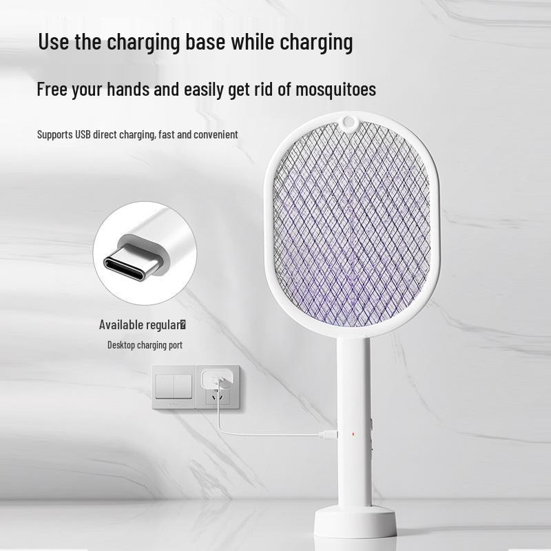 Wiederaufladbarer Elektrischer Mückenklatscher & Mückenlampe - Automatischer Mückenköder und Abwehrer für Zuhause