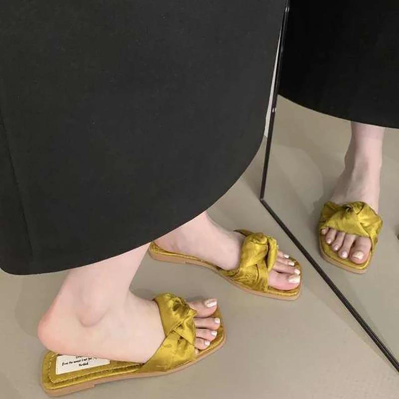 Fashion 2025Gladiator Summer Open Toe  Shoes Casual Beach Vacation Ladies Flats Slides Flip Flop