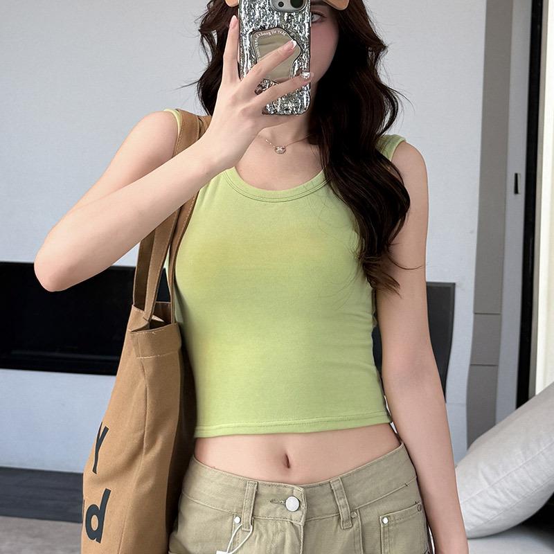 

Топ-слинг с широкими плечами и U-образным вырезом, женский внутренний слой, летняя верхняя одежда, прикрытие для груди, облегающий и тонкий базовый топ I-образной формы XL fits 125-70 kg