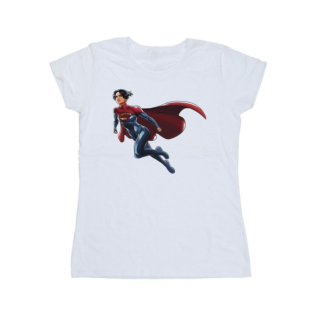 DC Comics Womens/Ladies The Flash Supergirl Cotton T-Shirt