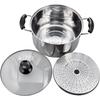 Wahei Freiz NR-7735 Stainless Steel Double-Handled Pot with Strainer, IH Compatible, 26cm, by Nabeya Daisaku