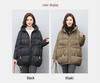 Women's Mid-Length Down Jacket 2024: Winter Loose Fit Plus Size Thickened White Duck Down Coat for Middle-Aged Moms