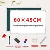 Double-Sided Magnetic Mobile Whiteboard Stand for Home & Office Teaching and Training