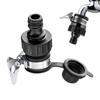 Universeller Wasserhahn-Adapter Kunststoff-Schlauchanschluss Schnellkupplungsanschluss Wasserhahn für Autowäsche Gartenbewässerung Langlebig