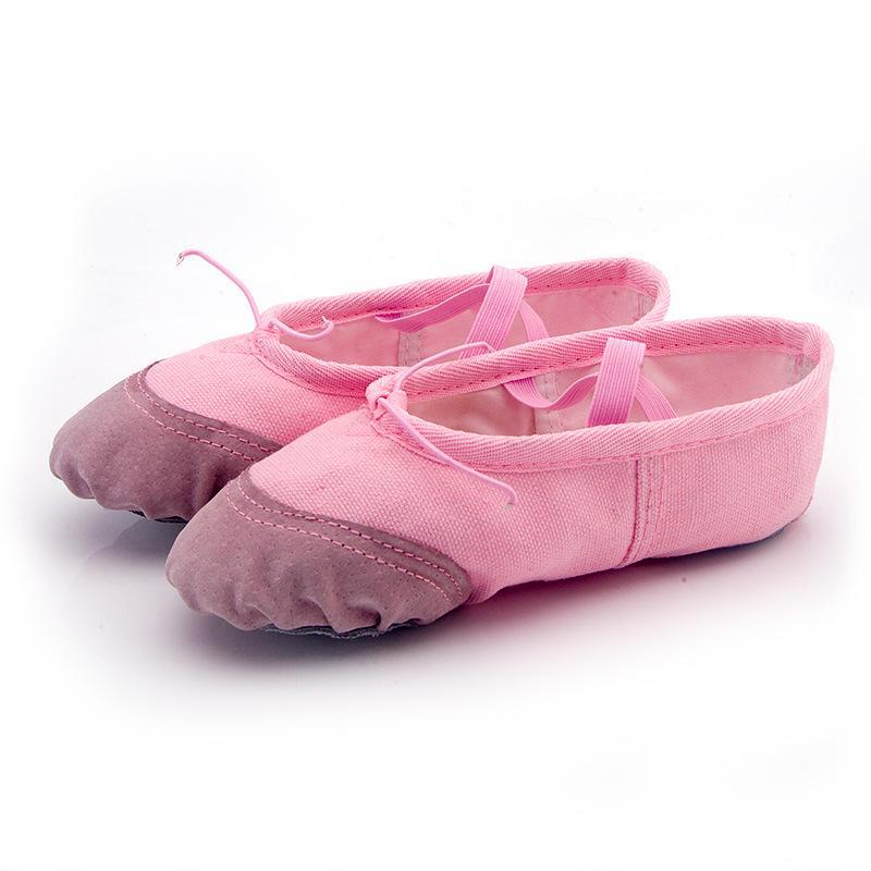 Adult & Child Leather Dance Shoes: Soft-Soled Ballet & Yoga Shoes for Men, Women, and Children.