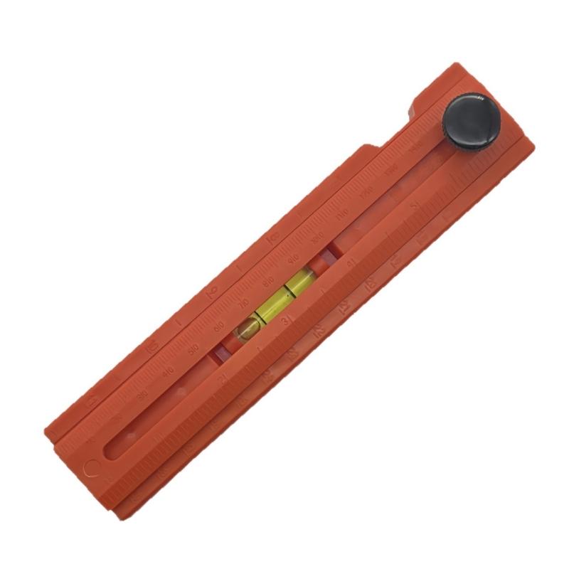 Multifunctional Angles Ruler Integrated Bubble Level Foldable Depth Measuring Ruler For Precise Woodcraft Measurement