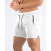 Heren joggingbroek met ritszakken, fitness, sportshorts, heren zomer hardloopbroek, korte broek, heren jogger, mesh workout, strandsport, korte broek
