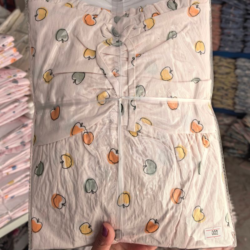 Padded Strap Nightdress Women's Summer Cotton Cloth Sleeveless Pajamas Bra-Free Vest Dress Cloud Cotton Home Wear