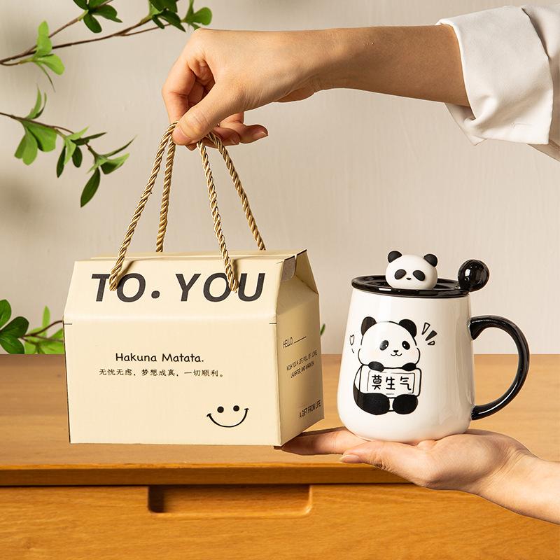 Cutie Cadou Cană Stil Nou Cană Panda pentru Femei Suvenir Cană Ceramică pentru Apă Cană de Cafea