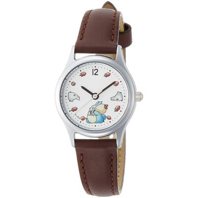 [Seiko Watch] ALBA Studio Ghibli Collaboration – My Neighbor Totoro ACCK406 (White/Silver/Brown Leather)