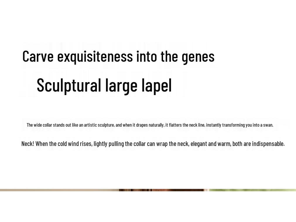 Women's Hand-Sewn Hooded Double-Faced Wool Blend Coat