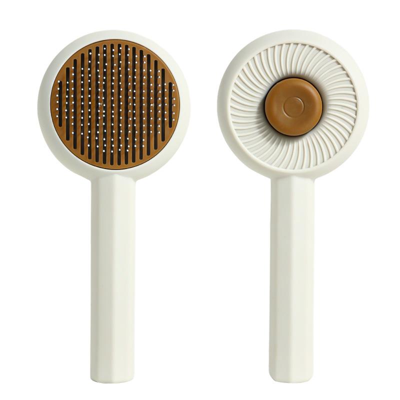 

Pet Grooming Brush Cat Detangler Brush Gentle Detangler Comb Pet Grooming Supplies For Cat Bunny Hamster Puppy белый