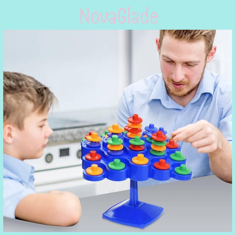 Colorful Stacking Balance Board For Family Fun Dual Player Educational Toy For Children
