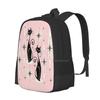 Gatos Atômicos Retro Meow de Meados do Século G?Studioxtine Mochila Padrão para Estudante Universitário Adolescente Bolsas Estrelas Explosão Atômica