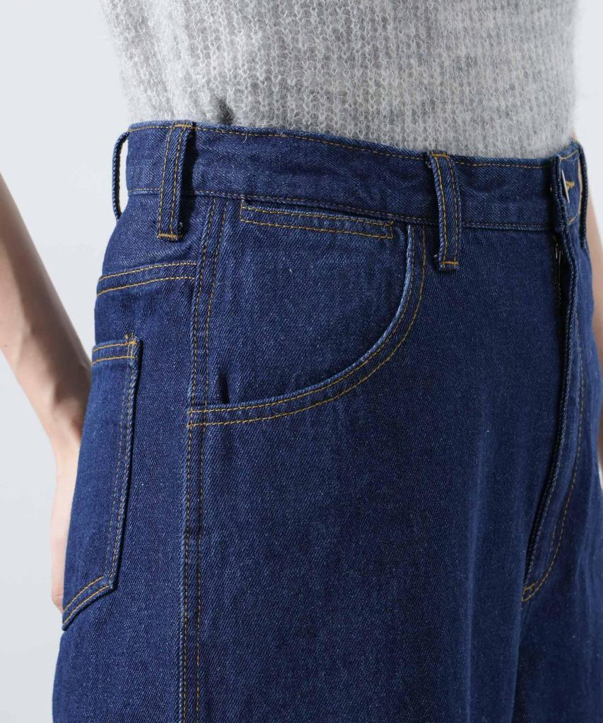 Nano Universe Wide Denim Pants (Can Be Paired with Other Items) Women's Size 38 (121cm) D.Navy (Product Code: 673-5127309)