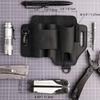 Outdoor EDC Cowhide Tool Holster Multitool Sheath Camping Survival Flashlight Pocket Organizer Key Holder Genuine Leather Tools