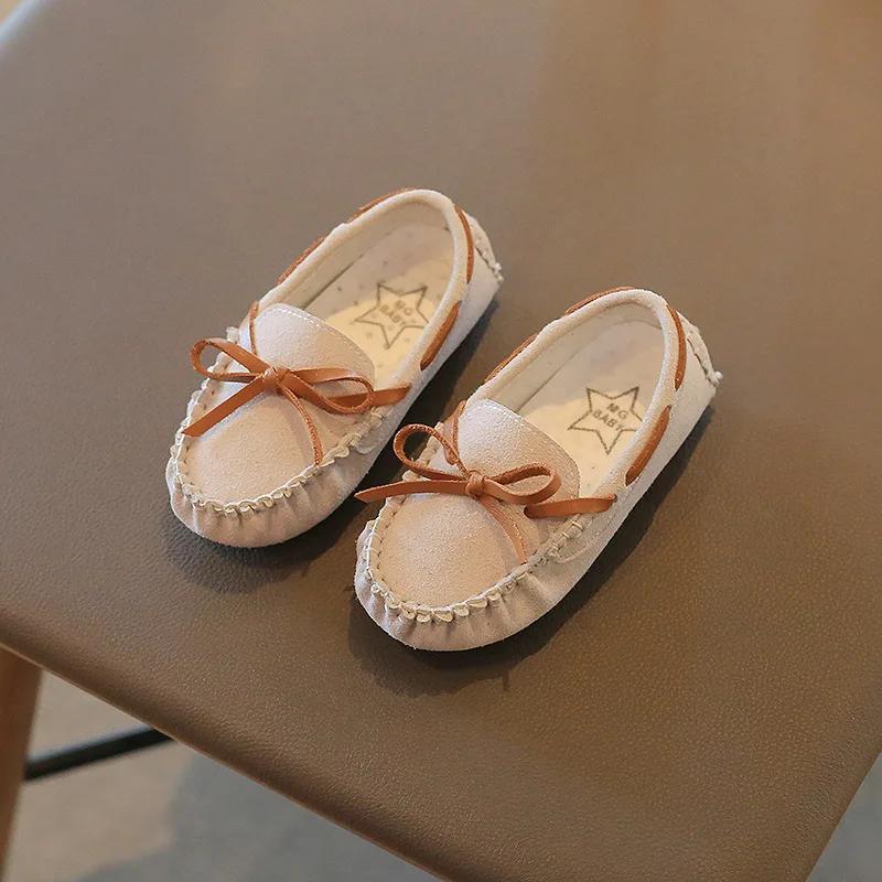 2024 Children Leather Shoes for Girls Spring Autumn New Fashion UK Style Soft Comfortable Anti-slippery Casual Versatile Shoes