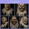 Gruselige braune Latex-Alte-Mann-Maske Perfekt für Halloween-Kostüme und Partys