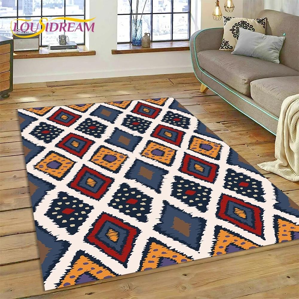 Neuester nordischer türkischer böhmischer Keltenteppich für Wohnzimmer, Schlafzimmer, Heimdekoration, Bodenmatte, rutschfeste Dekoration für Sofa, Fußmatte