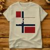 Norway Flag Design TShirt Unisex Y2k Basic TShirts Summer ONeck Harajuku Tees Hot Sale Big Size Tops