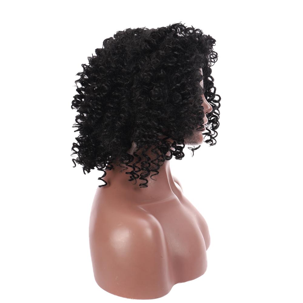 Africans Short Curly Hair  Synthetic Wig Explosive Wig High Quality High Temperature Fiber Material