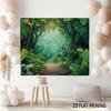 2D Dense Tropical Forest Studio Background for Nature Themed Photoshoot