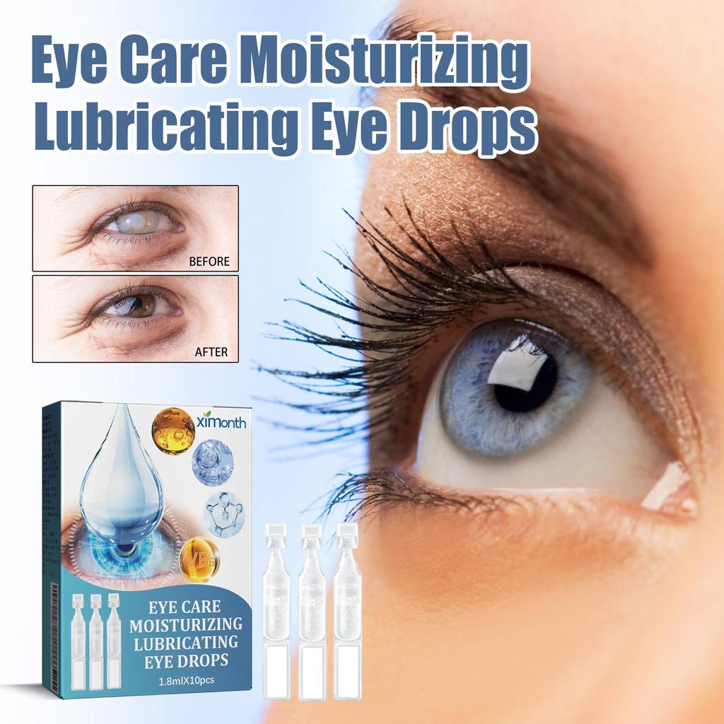 1.8ml*10pcs Eye Drops Relieve Eye Discomfort Repair Eye Fatigue Dryness Blurred Vision Moisturizing Eye Care Solution