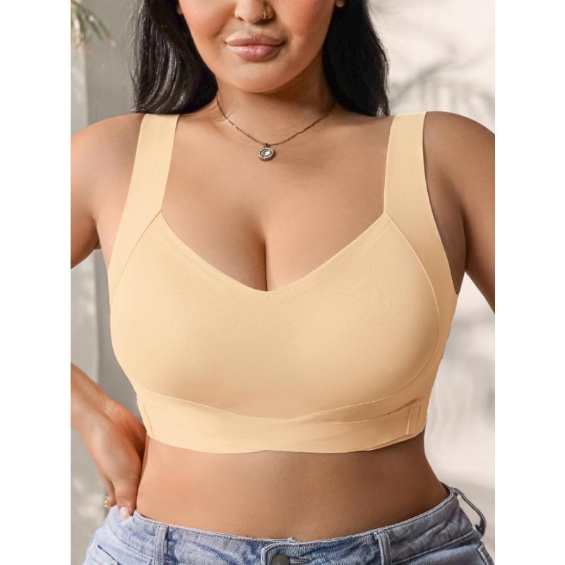 Übergröße Trägerloser Nahtloser Tank-Top-Stil Push-Up BH für Damen mit großer Brust