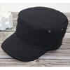 Canvas breathable military hat big head circumference flat top hat couple model women's hat casual fashion men's hat green middle-aged