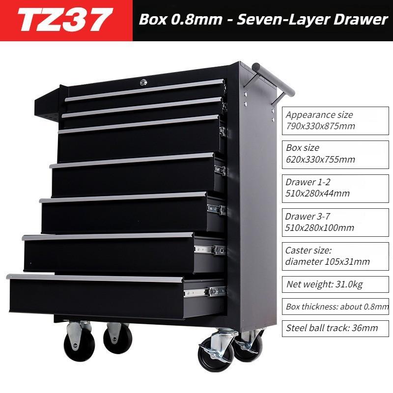 Multi Functional Tool Box Cart Trolley Tool Cart Storage Toolbox Tank Drawer Multi Layer Drawer Heavy Duty Tool Cabinet Car