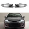 For Toyota Camry  ABS Chrome Front Fog Light Lamp Cover Trim Foglight Bezel Decoration Frame Style A