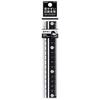 Raymay Fujii Easy-to-Read Black and White Ruler, 15cm, Black, APJ188B