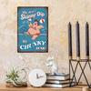 Vintage Metal Wall Art Sign 20x30cm Home Decor Rustic Tin Sign