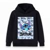 Kids Boys Girls Pullover Hoodie, Cute Blue Alien Stitch Pattern Long Sleeve Casual Sweatshirt for Toddlers Children