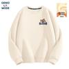 GENIOLAMODE Men's Fleece-Lined Crewneck Graphic Sweatshirt