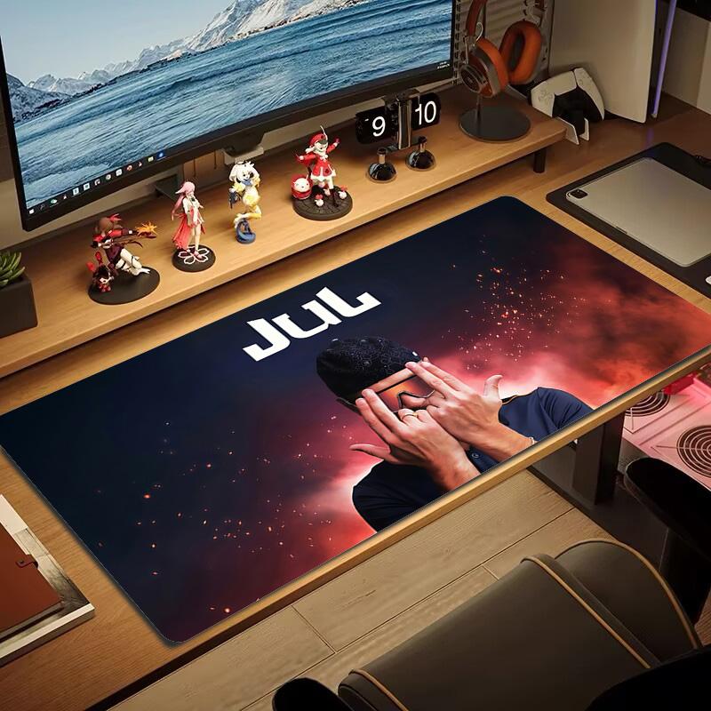 JUL Album Covers Lace Solid Color Mouse Pad Large Gaming Table Cushion Non-slip Laptop Tablet Big Mousepad XXL Mat Mini PC Playmat With Lock edge