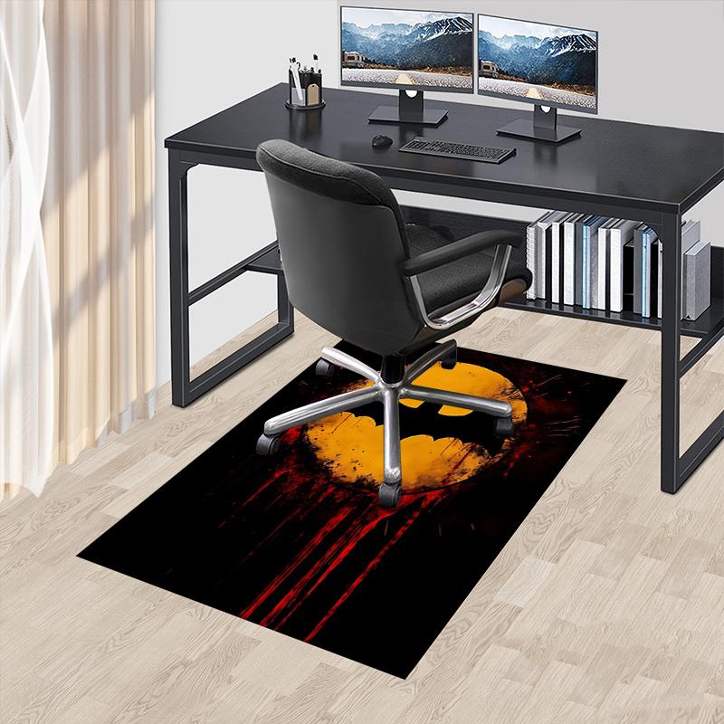

Batman,Grunge Office Carpet Chair Mats, Home Decor Dormitory Floor Protector With Anti-Skid Backing, Large Area Coverage, Christmas Decorati 60cm by 90cm